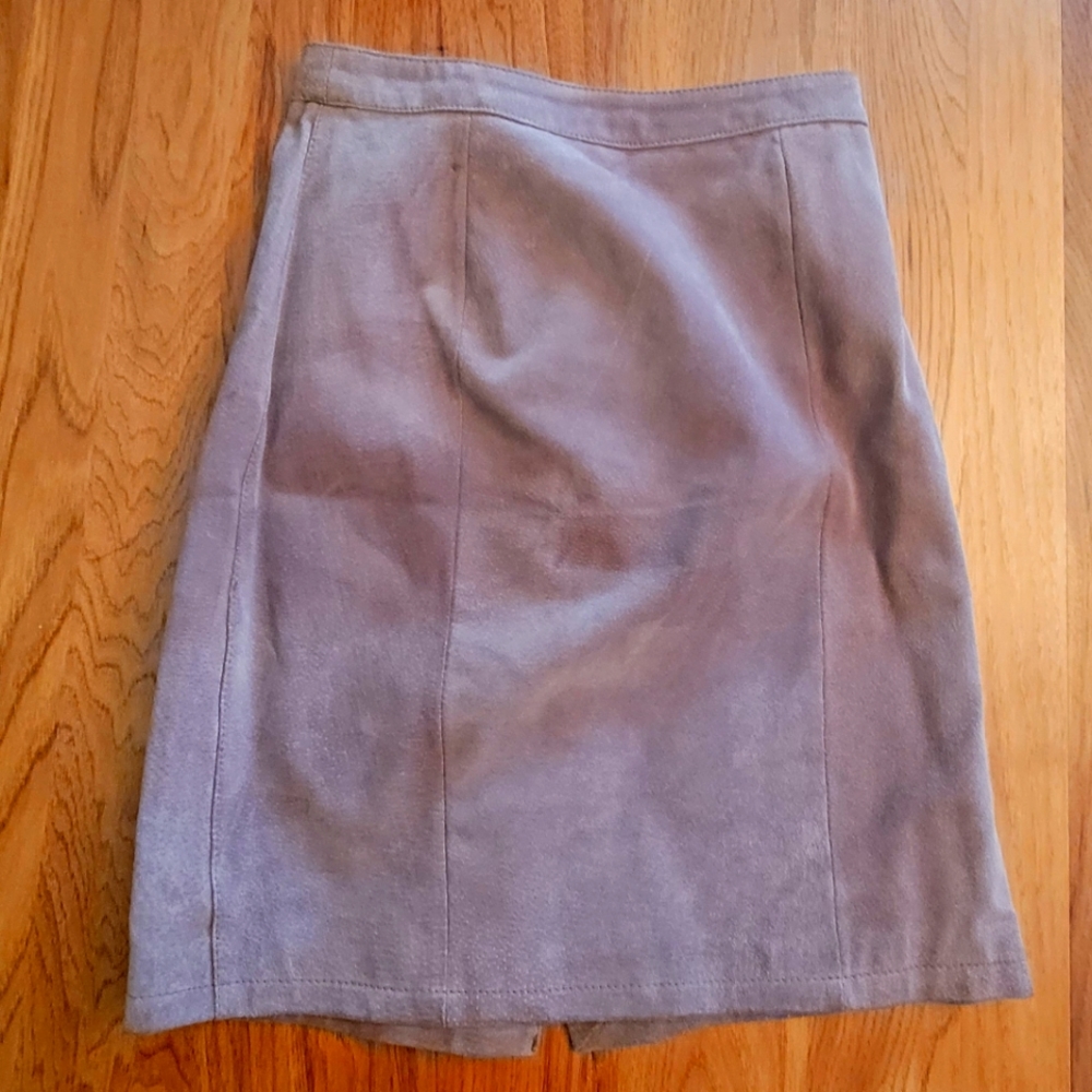 Women's suede skirt